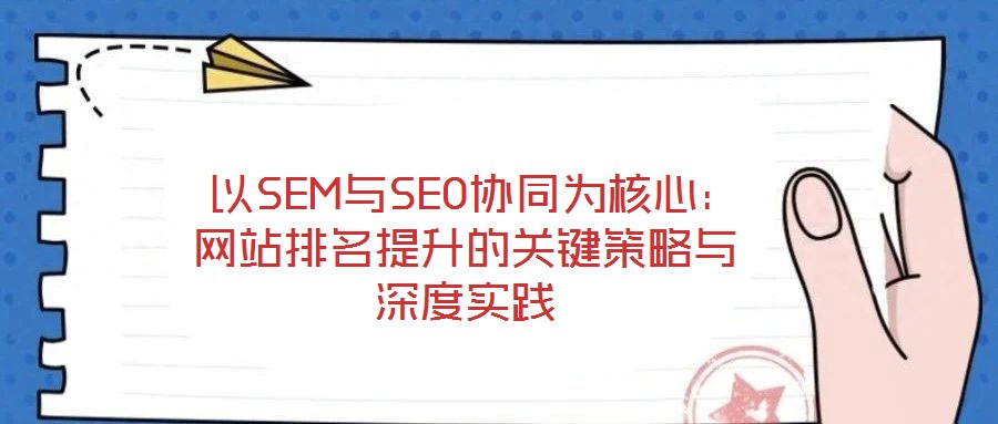 以SEM與SEO協同為核心:網站排名提升的關鍵策略與深度實踐