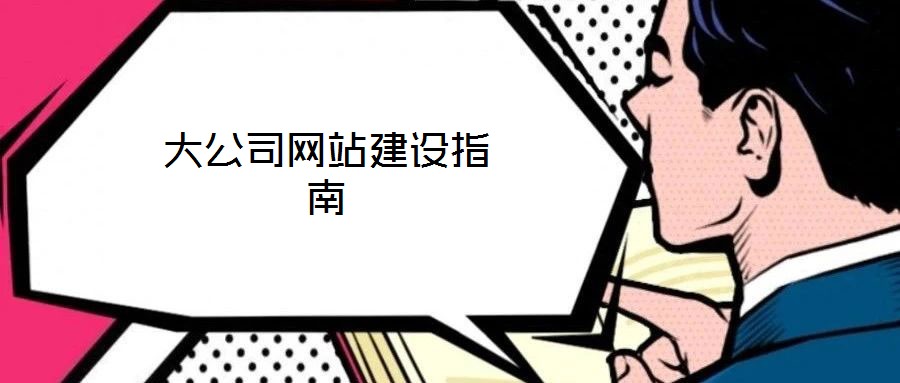 大公司網(wǎng)站建設(shè)指南