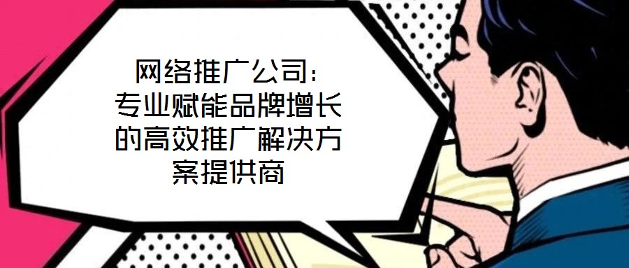 網(wǎng)絡(luò)推廣公司:專業(yè)賦能品牌增長(zhǎng)的高效推廣解決方案提供商